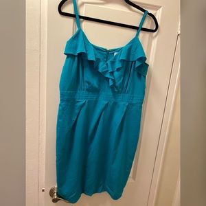 Teal mini dress